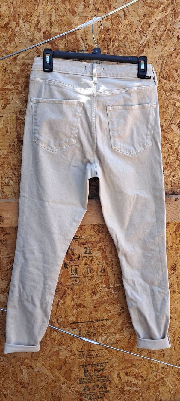 Dear John Olivia Jeans Size 27 Vanilla Ice Super High Rise Skinny Button Fly - Picture 8 of 8